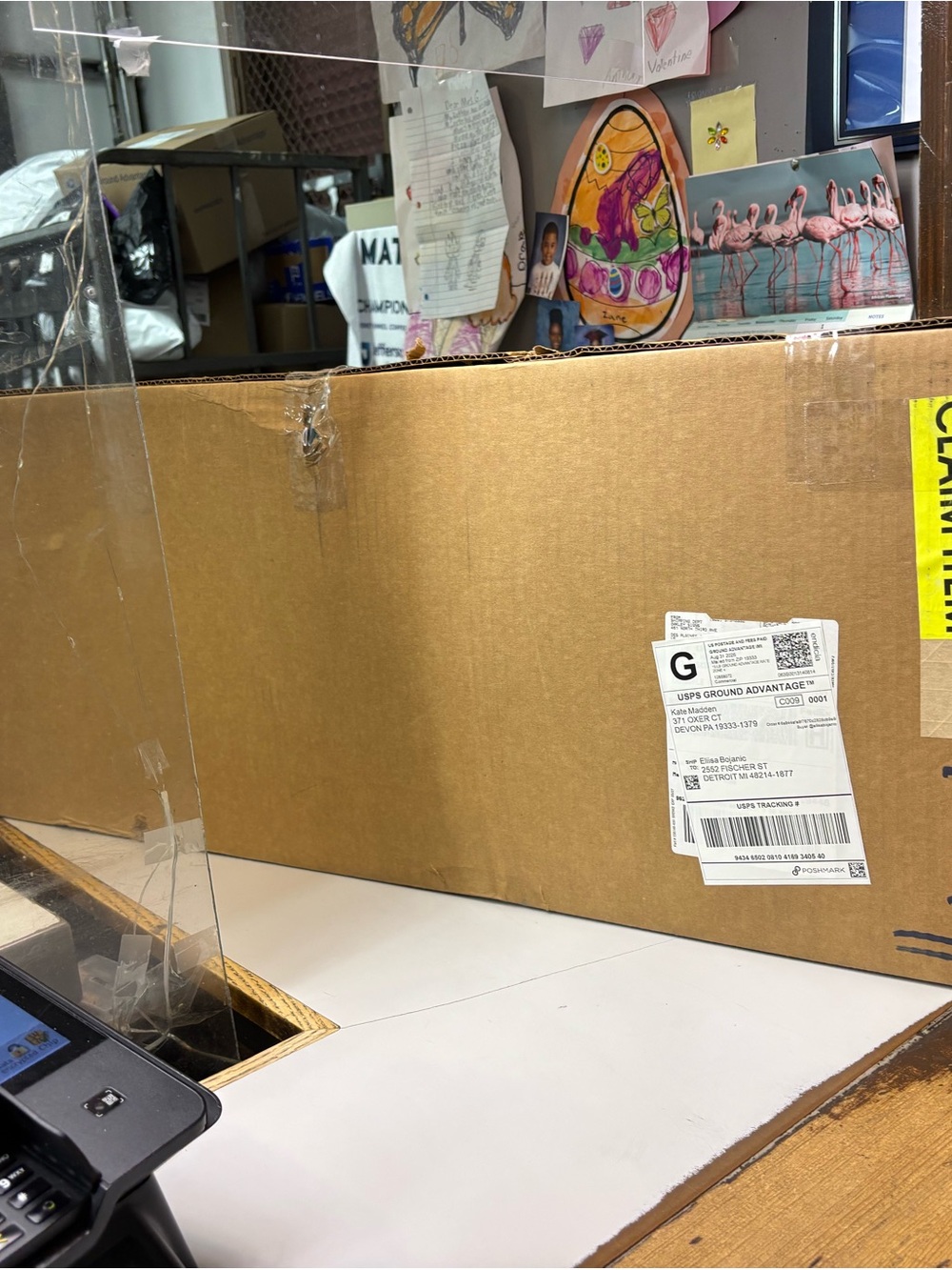 Box for pottery barn curtain rods